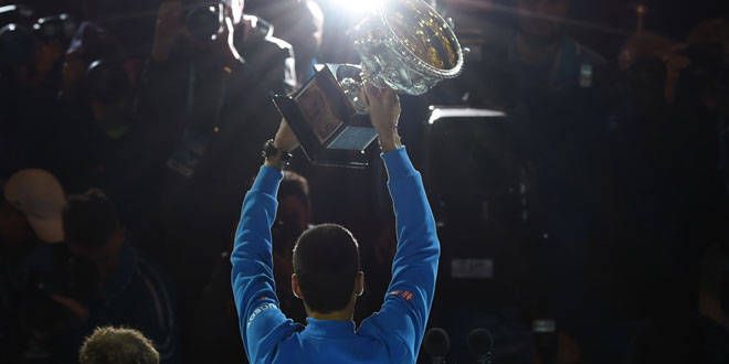 Le Serbe Novak Djokovic