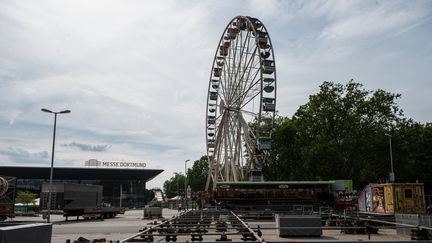 Un&nbsp;parc d'attraction à Dortmund (Allemagne) le 15 juin 2020. (BERND THISSEN / DPA / AFP)