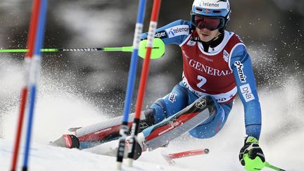 Le skieur norvégien, Henrik Kristoffersen (PHILIPPE DESMAZES / AFP)