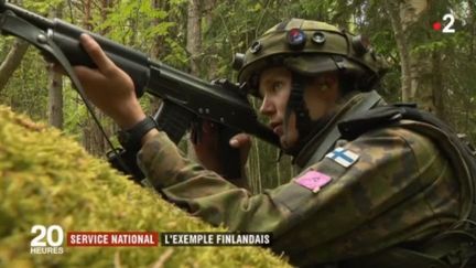 Un soldat finlandais, effectuant son service militaire. (FRANCE 2)