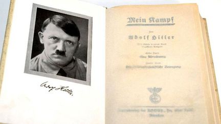 Une copie de la première édition de "Mein Kampf"
 (Marcus Fþhrer / DPA / DPA/AFP)