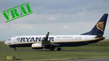 &nbsp; (D'après la CGT Air France, la compagnie Ryanair fonctionne grâce aux subventions pubiques © Maxppp)