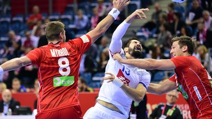 Nikola Karabatic (2/6 aux tirs) n'a pas réussi à peser sur la rencontre (ATTILA KISBENEDEK / AFP)