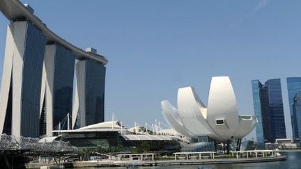 Le district financier à Marina Bay,à Singapour, le 14 juin 2012 . (AFP/ROSLAN RASHMAN)