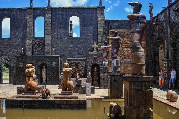 L'atelier-musée de l'artiste brésilien Francisco Brennand à Recife (Pernambouc) le 2 novembre 2019 (NELSON ALMEIDA / AFP)