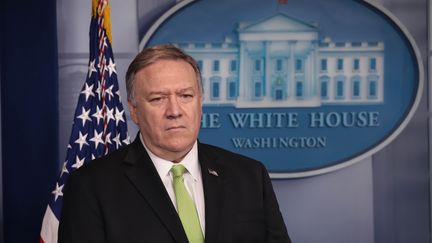 Le secrétaire d'Etat américain&nbsp;Mike Pompeo, le 10 janvier 2020, à Washington DC.&nbsp; (YASIN OZTURK / AFP)