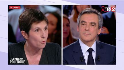 Très vif échange entre Christine Angot et François Fillon