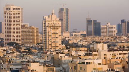 Bâtiments en bord de mer à Tel Aviv.  (JEAN DANIEL SUDRES / JEAN DANIEL SUDRES)