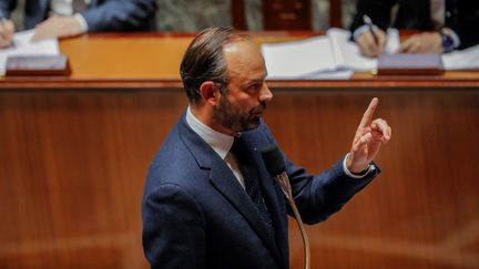 Le Premier ministre Edouard Philippe, le 23 octobre 2018 à l'Assemblée nationale. (FRANCOIS GUILLOT / AFP)