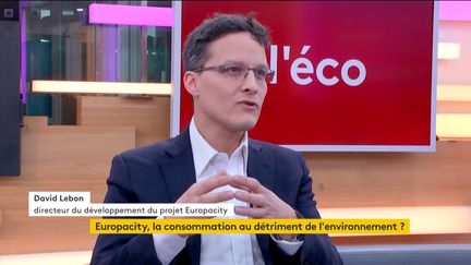 Invité de Stéphane Dépinoy dans ":l'éco", David Lebon, directeur du développement d'Europacity, est venu parler de la création de cet immense centre de loisirs qui doit voir le jour au nord de Paris.