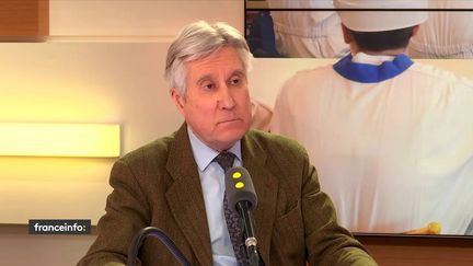 Jean Wemaëre,&nbsp;président de la Fédération de la formation professionnelle, le 5 mars 2018. (RADIO FRANCE / FRANCEINFO)