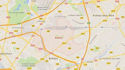 Une op&eacute;ration polici&egrave;re de lutte contre le trafic de stup&eacute;fiants a lieu, lundi 9 f&eacute;vrier 2015, &agrave; Drancy (Seine-Saint-Denis). ( GOOGLE MAPS / FRANCETV INFO )