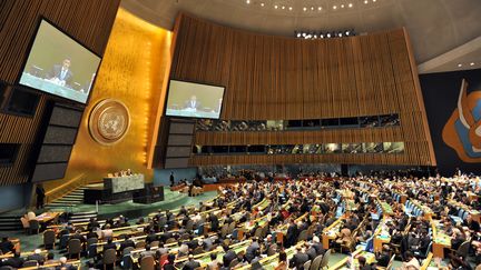 L'assembl&eacute;e g&eacute;n&eacute;rale des Nations unies, &agrave; New York, le&nbsp;jeudi 18 octobre 2012. (STAN HONDA / AFP)