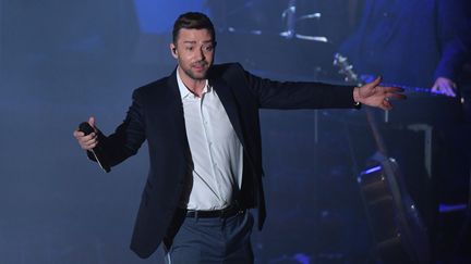 Justin Timberlake&nbsp;sur scène à New York en juin 2019 (ANGELA WEISS / AFP)