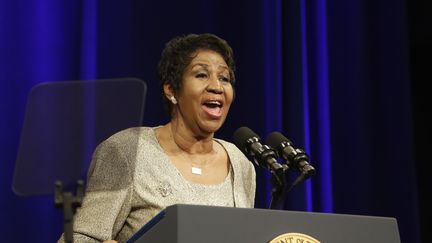 Aretha Franklin, ici en 2015. (CHRIS KLEPONIS / DPA)