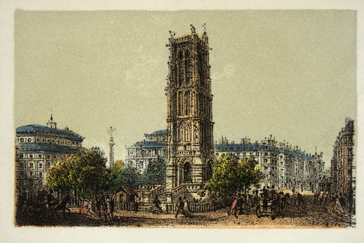 Paris en 1874 : La tour Saint Jacques, Collection particulière 
 (PHOTO JOSSE / LEEMAGE)