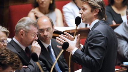 François Baroin, ministre du Budget, le 6 juillet 2010 à l'Assemblée (AFP - Eric Feferberg)