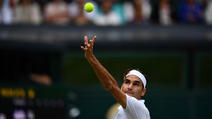 Roger Federer à Wimbledon le 3 juillet 2021.&nbsp; (BEN STANSALL / AFP)