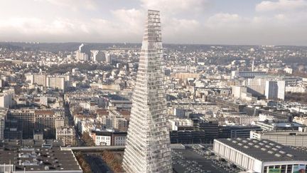 Vue du projet de la tour Triangle par les architectes Herzog et Demeuron
 (Herzog et Demeuron)