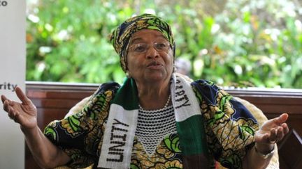 Ellen Johnson Sirleaf, actuelle présidente du Liberia. (ISSOUF SANOGO / AFP)