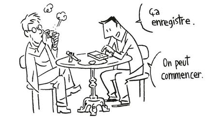 Dessin tiré de la page 3 de "S'enfuir" de Guy Delisle, l'un des six albums finalistes du "Prix BD de la Fnac".
 (Dargaud)