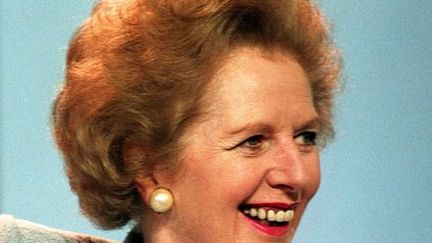 La Première ministre britannique Margaret Thatcher ​à Blackpool, le 10 octobre 1989, assiste à une réunion du parti conservateur. (AFP/JOHNNY EGGITT)