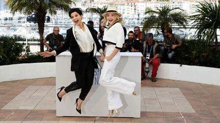 Juliette Binoche et l'Américaine Chloe Grace Moretz lors de la séance photo de "Sils Maria"
 (Alastair Grant/AP/SIP)