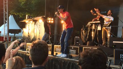 &nbsp; (Georgio sur la scène des Francofolies vendredi soir © RADIO FRANCE/Yann Bertrand)