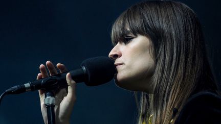 Clara Luciani au Printemps de Bourges (Cher), le 19 avril 2019. (GUILLAUME SOUVANT / AFP)