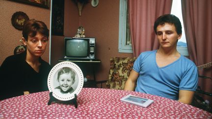 Christine et Jean-Marie Villemin, parents de Grégory, à Epinal (Vosges), le 23 novembre 1984. (ERIC FEFERBERG / AFP)