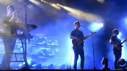 Ici à Rock en Seine en 2015, Alt-J a enchaîné près 133 concerts avant de faire un break de trois ans.
 (BERTRAND GUAY / AFP)