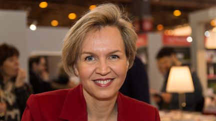 Virginie Calmels au Salon du livre à Paris, le 17 mars 2018. (SERGE TENANI / CROWDSPARK / AFP)