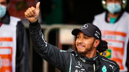 Lewis Hamilton partira en pole position lors de la course sprint du Grand Prix du Brésil 2021. (FLORENT GOODEN / DPPI)