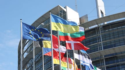 Le Parlement européen, à Strasbourg, le 22 avril 2024. (JEAN-MARC LOOS / MAXPPP)