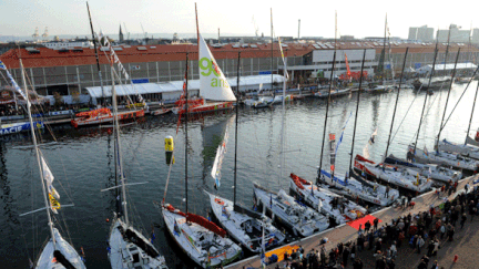 La flotte réunie dans le bassin Paul Vatine au Havre en 2011