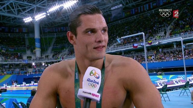 VIDEO. JO 2016/natation : Florent Manaudou "rassuré" après sa qualification pour la finale du 50m nage libre