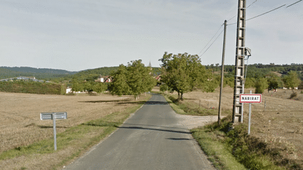 L'agression raciste a eu lieu sur la commune de Nabirat (Dordogne), le 7 mai 2013. (GOOGLE STREET VIEW)