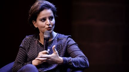 Najat Vallaud-Belkacem participe à un débat lors du festival Politikos, le 2 novembre 2018, à Rennes (Ille-et-Vilaine). (MATHIEU PATTIER/SIPA)