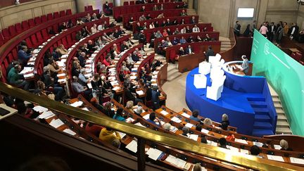 La Convention citoyenne pour le climat au Conseil économique, social et environnemental à Paris, le 15 novembre 2019. (SIXTINE LYS / FRANCE-INTER)