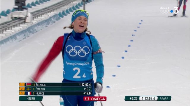 REPLAY. JO 2018 / Biathlon : regardez l'arrivée du relais dames, qui offre le bronze à la France