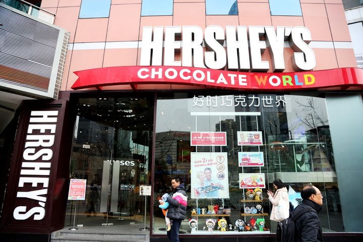 La boutique Hershey de Shanghaï en Chine photographiée le 11 mars 2019. (ZHOU JUNXIANG / IMAGINECHINA)