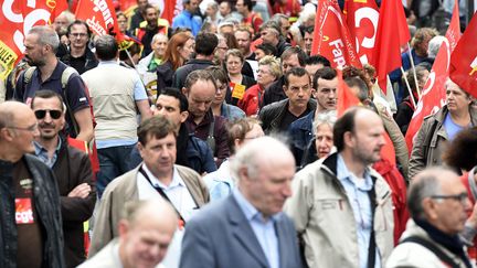 Une manifestation contre la réforme du Code du travail, le 5 juillet 2016 à Lille.&nbsp; (MAX ROSEREAU / MAXPPP)