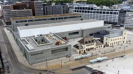 Le&nbsp;Musée national de Norvège inauguré à Oslo le 11 juin 2022. (GORM KALLESTAD / NTB / VIA AFP)