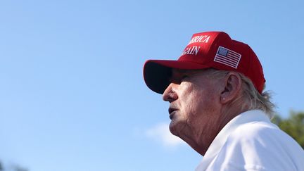 Donald Trump, le 13 août 2023, à Bedminster, dans le New Jersey. (MIKE STOBE / GETTY IMAGES NORTH AMERICA)