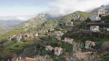 Le village de Cuttoli-Corticchiatto (Corse-du-Sud), le 19 janvier 2016. (THOMAS BAIETTO / FRANCETV INFO)