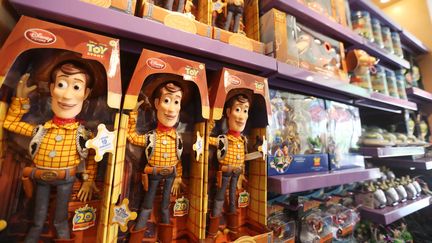 Des jouets "Toy Story" dans une boutique Disney en Chine. (STRINGER / IMAGINECHINA)