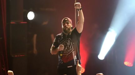 Le rappeur Médine en concert à la Cigale, le 26 mai 2017 à Paris.&nbsp; (SADAKA EDMOND/SIPA)