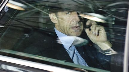 L'ex-pr&eacute;sident fran&ccedil;ais Nicolas Sarkozy &agrave; Bruxelles (Belgique), le 26 mars 2010. (MAXPPP)