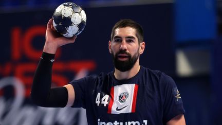 Nikola Karabatic lors d'un match de Ligue des champions entre le PSG et les Danois du GOG Handball, le 23 novembre 2022. (MAXPPP)