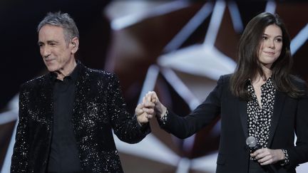 Alain Chamfort et sa fille Tess aux Victoires de la musique 2019 
 (Thomas SAMSON / AFP)